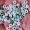 Jade loose beads, tricolor jade beads, large-hole abacus beads, jade ring bracelet, DIY wheel beads, spacers Specification image